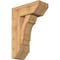 Ekena Millwork Olympic Slat Smooth Bracket w/ Offset Brace, Western Red Cedar, 7 1/2"W x 18"D x 26"H BKT0806X18X26OLY06SWR - alternate 1